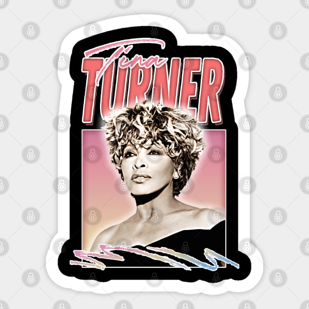 Tina Turner ///// 80s Style Retro Fan Art Design Sticker by DankFutura